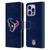 NFL Houston Texans Logo Plain Leather Book Wallet Case Cover For Apple iPhone 14 Pro Max