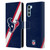 NFL Houston Texans Logo Stripes Leather Book Wallet Case Cover For Motorola Edge S30 / Moto G200 5G