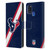 NFL Houston Texans Logo Stripes Leather Book Wallet Case Cover For Samsung Galaxy A21s (2020)