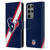 NFL Houston Texans Logo Stripes Leather Book Wallet Case Cover For Samsung Galaxy S23 Ultra 5G