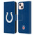 NFL Indianapolis Colts Logo Plain Leather Book Wallet Case Cover For Apple iPhone 13