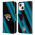 NFL Jacksonville Jaguars Artwork Stripes Leather Book Wallet Case Cover For Apple iPhone 13 Mini