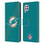 NFL Miami Dolphins Logo Stripes Leather Book Wallet Case Cover For Huawei Nova 6 SE / P40 Lite