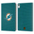 NFL Miami Dolphins Logo Football Leather Book Wallet Case Cover For Apple iPad 10.9 2022/2025