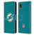 NFL Miami Dolphins Logo Plain Leather Book Wallet Case Cover For Nokia C2 2nd Edition