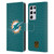 NFL Miami Dolphins Logo Football Leather Book Wallet Case Cover For Samsung Galaxy S21 Ultra 5G