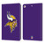 NFL Minnesota Vikings Logo Plain Leather Book Wallet Case Cover For Apple iPad 9.7 2017 / iPad 9.7 2018