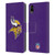 NFL Minnesota Vikings Logo Plain Leather Book Wallet Case Cover For Apple iPhone XR