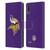 NFL Minnesota Vikings Logo Plain Leather Book Wallet Case Cover For LG K22