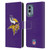 NFL Minnesota Vikings Logo Plain Leather Book Wallet Case Cover For Nokia X30