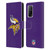 NFL Minnesota Vikings Logo Plain Leather Book Wallet Case Cover For Xiaomi Mi 10T 5G