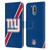 NFL New York Giants Logo Stripes Leather Book Wallet Case Cover For Motorola Moto G41