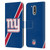 NFL New York Giants Logo Stripes Leather Book Wallet Case Cover For Motorola Moto G41