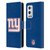 NFL New York Giants Logo Plain Leather Book Wallet Case Cover For OnePlus 9 Pro