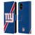 NFL New York Giants Logo Stripes Leather Book Wallet Case Cover For Samsung Galaxy M31s (2020)