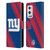 NFL New York Giants Artwork Stripes Leather Book Wallet Case Cover For OnePlus 9 Pro