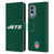 NFL New York Jets Logo Distressed Look Leather Book Wallet Case Cover For Nokia X30
