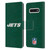 NFL New York Jets Logo Distressed Look Leather Book Wallet Case Cover For Samsung Galaxy S10
