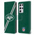 NFL New York Jets Logo Stripes Leather Book Wallet Case Cover For Samsung Galaxy S21 Ultra 5G