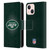 NFL New York Jets Artwork LED Leather Book Wallet Case Cover For Apple iPhone 13 Mini