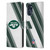 NFL New York Jets Artwork Stripes Leather Book Wallet Case Cover For Motorola Moto G (2022)