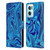 Suzan Lind Marble Blue Leather Book Wallet Case Cover For OnePlus Nord CE 2 5G