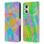 Suzan Lind Marble Abstract Rainbow Leather Book Wallet Case Cover For OPPO Reno8 Lite