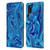 Suzan Lind Marble Blue Leather Book Wallet Case Cover For Samsung Galaxy A21s (2020)