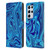 Suzan Lind Marble Blue Leather Book Wallet Case Cover For Samsung Galaxy S21 Ultra 5G