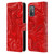 Suzan Lind Marble 2 Red Leather Book Wallet Case Cover For HTC Desire 21 Pro 5G