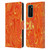 Suzan Lind Marble 2 Orange Leather Book Wallet Case Cover For Huawei P40 5G