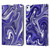 Suzan Lind Marble 2 Dark Violet Leather Book Wallet Case Cover For Apple iPad Air 11 2020/2022/2024