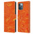 Suzan Lind Marble 2 Honey Orange Leather Book Wallet Case Cover For Apple iPhone 12 Pro Max