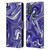 Suzan Lind Marble 2 Dark Violet Leather Book Wallet Case Cover For Motorola Moto G10 / Moto G20 / Moto G30