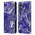 Suzan Lind Marble 2 Dark Violet Leather Book Wallet Case Cover For OnePlus Nord N20 5G