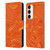 Suzan Lind Marble 2 Honey Orange Leather Book Wallet Case Cover For Samsung Galaxy S23 5G