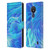 Suzan Lind Tie Dye 2 Deep Blue Leather Book Wallet Case Cover For Nokia C21