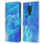 Suzan Lind Tie Dye 2 Deep Blue Leather Book Wallet Case Cover For Motorola Moto G9 Play