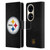 NFL Pittsburgh Steelers Logo Football Leather Book Wallet Case Cover For Huawei P50 Pro