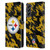 NFL Pittsburgh Steelers Logo Camou Leather Book Wallet Case Cover For Samsung Galaxy S21 FE 5G