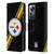 NFL Pittsburgh Steelers Logo Stripes Leather Book Wallet Case Cover For Xiaomi 12 Pro