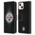 NFL Pittsburgh Steelers Artwork LED Leather Book Wallet Case Cover For Apple iPhone 13