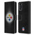 NFL Pittsburgh Steelers Artwork LED Leather Book Wallet Case Cover For Motorola Moto G22