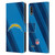 NFL Los Angeles Chargers Artwork Stripes Leather Book Wallet Case Cover For LG K22