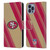 NFL San Francisco 49ers Artwork Stripes Leather Book Wallet Case Cover For Apple iPhone 14