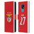 S.L. Benfica 2021/22 Players Home Kit Rafa Silva Leather Book Wallet Case Cover For Motorola Moto E7