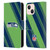 NFL Seattle Seahawks Artwork Stripes Leather Book Wallet Case Cover For Apple iPhone 13 Mini