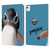 Animal Club International Faces Penguin Leather Book Wallet Case Cover For Apple iPad Air 11 2020/2022/2024