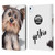 Animal Club International Faces Yorkie Leather Book Wallet Case Cover For Apple iPad Air 11 2020/2022/2024