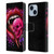 Sarah Richter Skulls Red Vampire Candy Lips Leather Book Wallet Case Cover For Apple iPhone 14 Plus